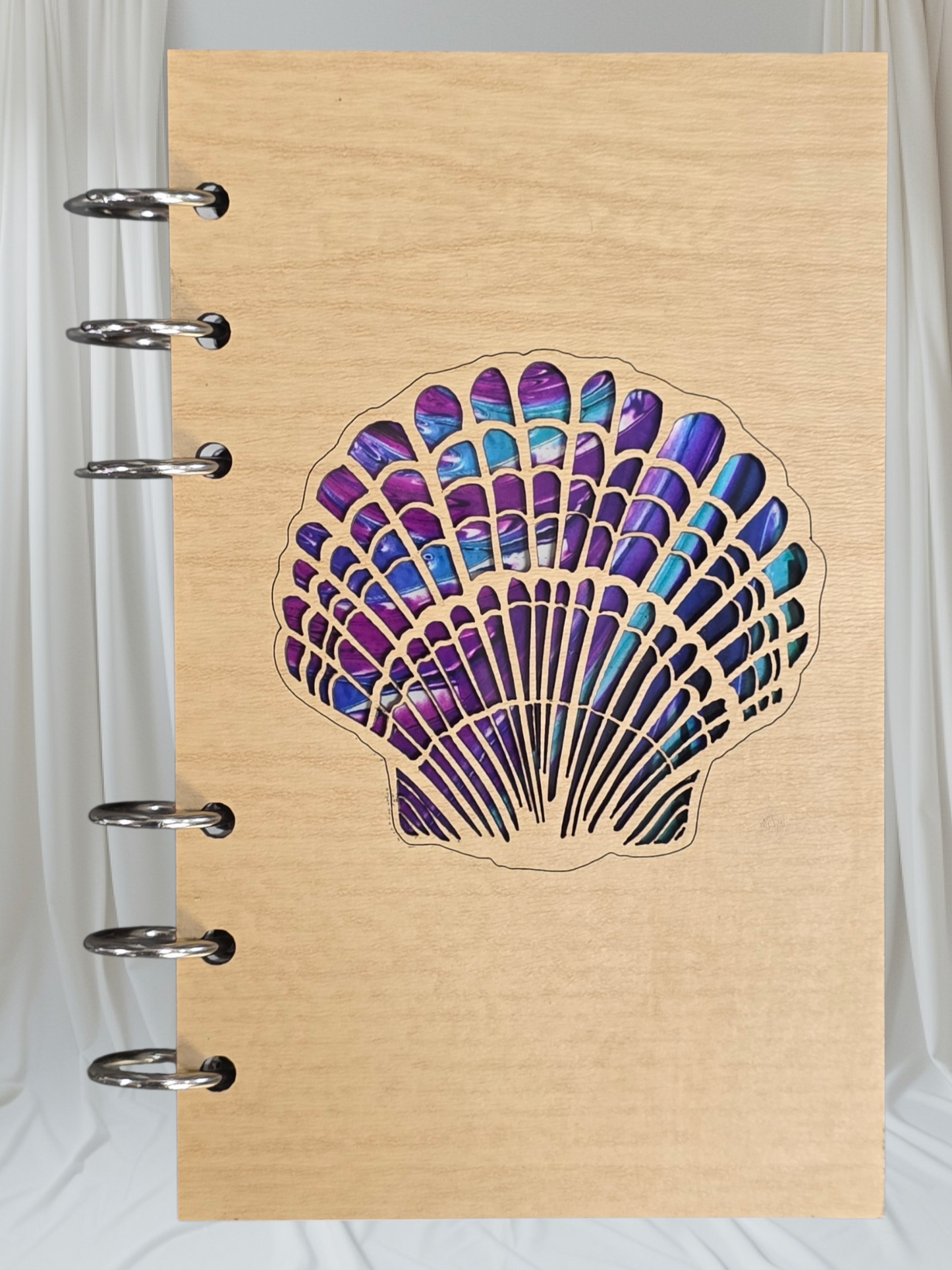Sea Shell A6 Refillable Notebook Journal