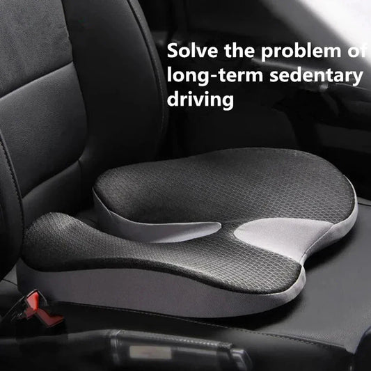 Orthopedic Memory Foam Seat Cushion – Non-Slip Tailbone & Sciatica Relief Pillow for Office Chair and Car Seat