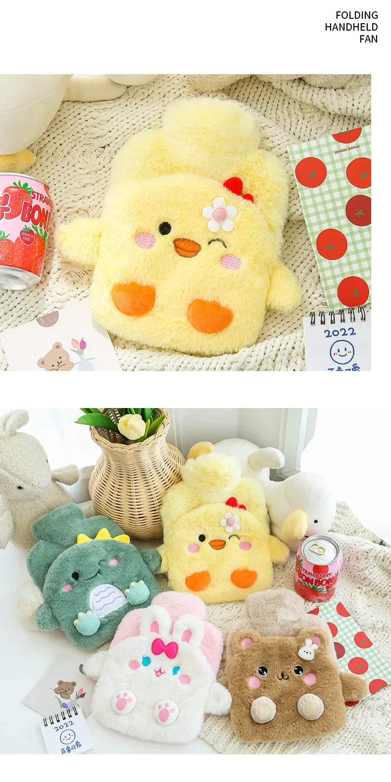 Snugglebud Kawaii Hot Water Bottle - 500ml
