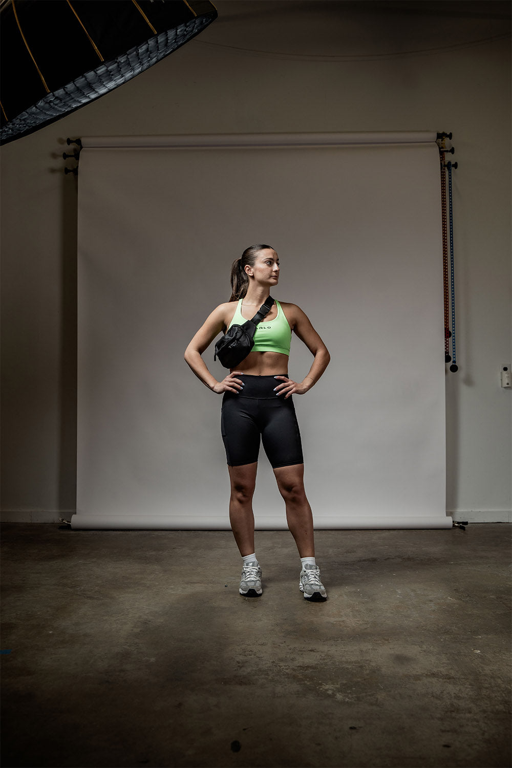 Women's SOHO Cross Back Sports Bra (Lime Lush)